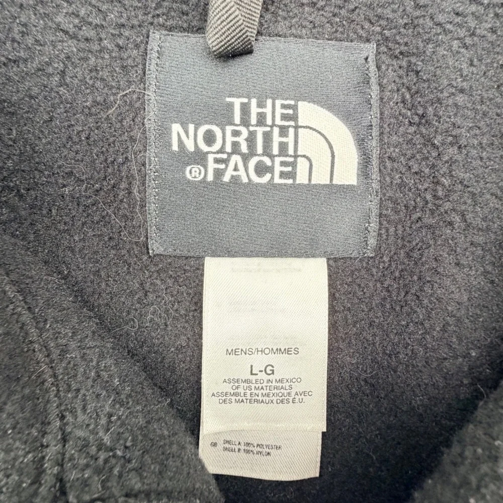 The North Face Jacket Mens L Black Denali Polartec Fleece Full Zip A193 Retro